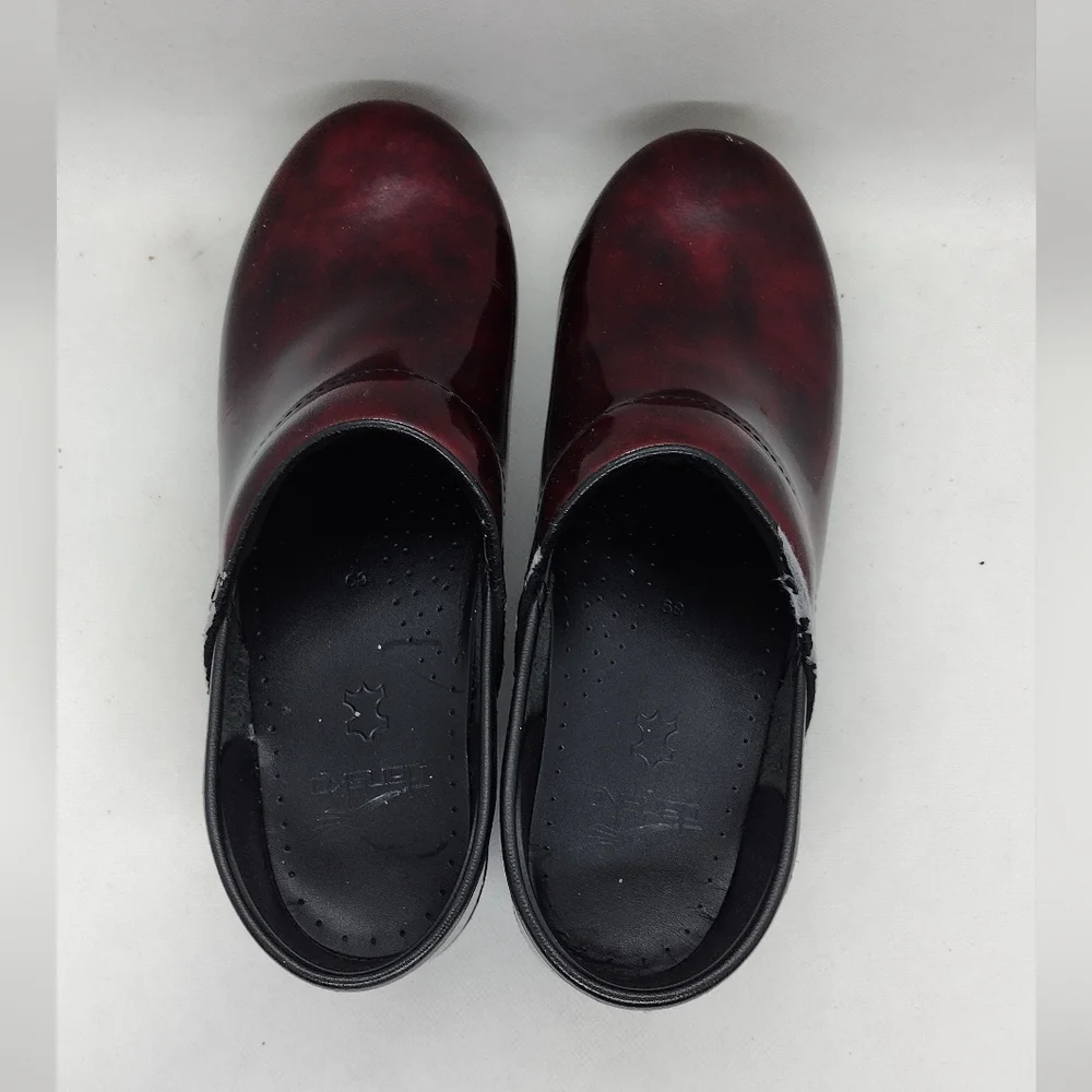 Dansko Slip On Professional Nurse/Medical Mules Clogs Women's 39 Burgundy Work - Picture 4 of 14
